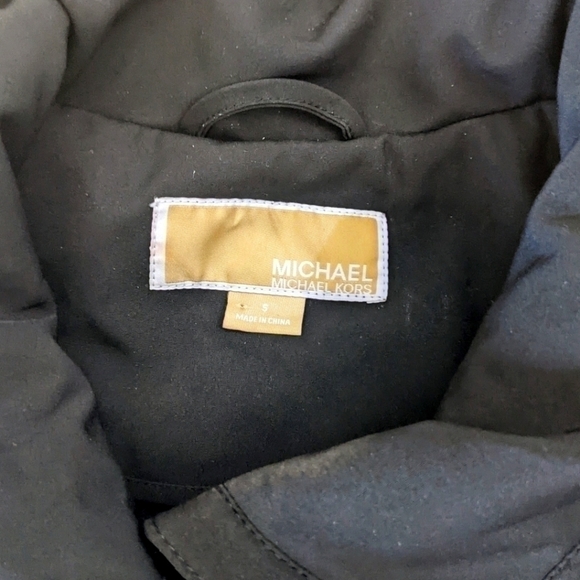 MICHAEL Kors Military Style Black Jacket size Small - Picture 3 of 10